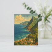 ヴィンテージトラベルマデイラアトランティックアイランド ポストカード (スタンド正面)