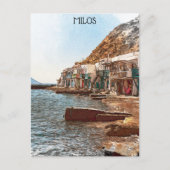 ヴィンテージトラベルミロスギリシャ ポストカード (正面)