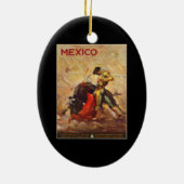 ヴィンテージトラベルメキシコブルファイティングマタドール セラミックオーナメント (裏面)