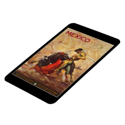 ヴィンテージトラベルメキシコブルファイティングマタドール マグネット (左側)