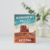 ヴィンテージトラベルモニュメントバレーアリゾナレトロ ポストカード (スタンド正面)