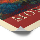 ヴィンテージトラベルモニュメントバレーアリゾナ ポスター (角)