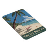 ヴィンテージトラベルモルディブアイランドシーサイド風光明媚 マグネット (右側)