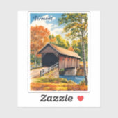 ヴィンテージトラベルモンランドスケープレトロ風光明媚 シール (シート)