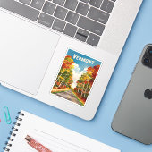 ヴィンテージトラベルモン素朴ランドスケープレトロ シール (ノートパソコンとiPhone)
