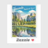 ヴィンテージトラベルヨセミテ国立公園カリフォルニア シール (シート)