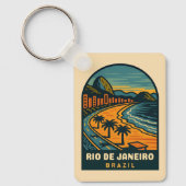 ヴィンテージトラベルリオデジャネイロコパカバーナビーチ キーホルダー (正面)