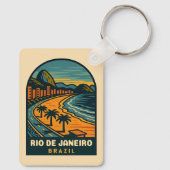 ヴィンテージトラベルリオデジャネイロコパカバーナビーチ キーホルダー (裏面)