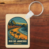 ヴィンテージトラベルリオデジャネイロコパカバーナビーチ キーホルダー (裏面)