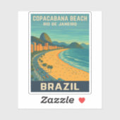 ヴィンテージトラベルリオデジャネイロコパカバーナビーチ シール (シート)
