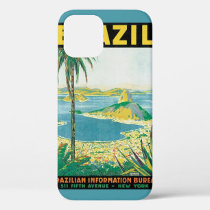 ヴィンテージトラベルリオデジャネイロブラジルコースタルビーチ iPhone 12ケース