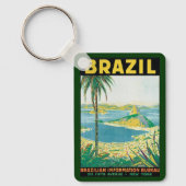 ヴィンテージトラベルリオデジャネイロブラジル沿岸ビーチ キーホルダー (正面)