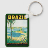 ヴィンテージトラベルリオデジャネイロブラジル沿岸ビーチ キーホルダー (裏面)