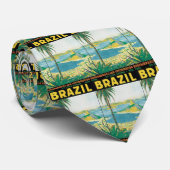 ヴィンテージトラベルリオデジャネイロブラジル沿岸ビーチ ネクタイ (ロール)