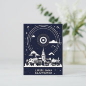 ヴィンテージトラベルリュブリャナスロベニア ポストカード (スタンド正面)