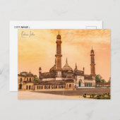 ヴィンテージトラベルルークノウインディアバケーションレトロ ポストカード (正面/裏面)