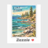 ヴィンテージトラベルレイクタホカリフォルニアレトロスタイル シール (シート)