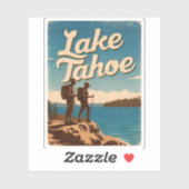 ヴィンテージトラベルレイクタホカリフォルニアレトロ風光明媚 シール (シート)