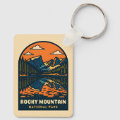 ヴィンテージトラベルロッキーマウンテンナショナルパークレトロ キーホルダー (裏面)