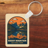 ヴィンテージトラベルロッキーマウンテンナショナルパークレトロ キーホルダー (裏面)
