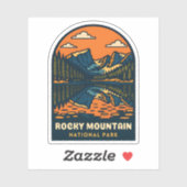 ヴィンテージトラベルロッキーマウンテンナショナルパークレトロ シール (シート)