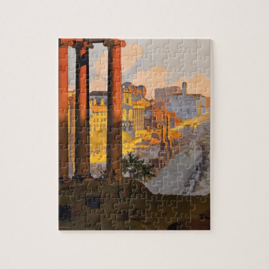 ヴィンテージトラベルローマイタリア1920 ジグソーパズル (縦)