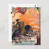 ヴィンテージトラベルローマイタリア – ポストカード (正面/裏面)