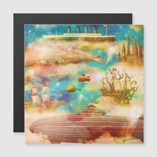 ヴィンテージトラベルワールドスカイブルー海クジラ (正面/裏面)