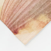 ヴィンテージトラベルワールドスカイブルー海クジラ フリースブランケット (角)