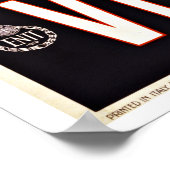 ヴィンテージトラベルヴェネツィアイタリアゴンドラボート ポスター (角)