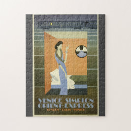 ヴィンテージトラベルヴェネツィアオリエント表現ポスター ジグソーパズル