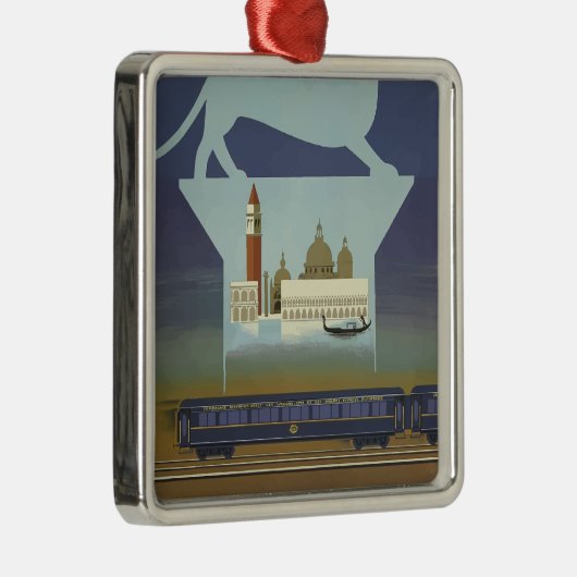 ヴィンテージトラベルヴェネツィアオリエ表現ント メタルオーナメント (右)