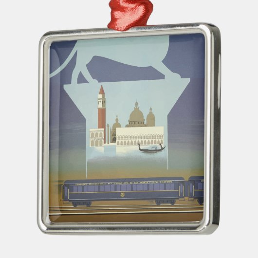 ヴィンテージトラベルヴェネツィアオリエ表現ント メタルオーナメント (左)
