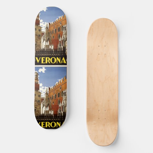 ヴィンテージトラベルヴェローナイタリアのスケートボード スケートボード (正面)