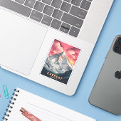 ヴィンテージトラベル山エベレストヒマラヤレトロ シール (ノートパソコンとiPhone)