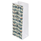 ヴィンテージトラベル抱き枕 ワインギフトバッグ (裏面アングル)