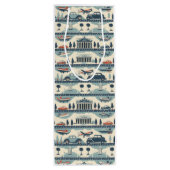 ヴィンテージトラベル抱き枕 ワインギフトバッグ (裏面)