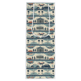 ヴィンテージトラベル抱き枕 ワインギフトバッグ