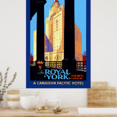 ヴィンテージトラベル王室のヨークホテルトロントカナダ ポスター (キッチン)