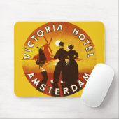 ヴィンテージトラベル，ビクトリアホテル，アムステルダム，オランダ マウスパッド (マウス)