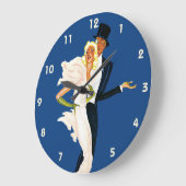 ヴィンテージトラベル、ラブロマンスロマンティックモンテカルロ ラージ壁時計 (傾斜)