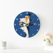 ヴィンテージトラベル、ラブロマンスロマンティックモンテカルロ ラージ壁時計 (ホーム)