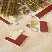 ヴィンテージトラベル，凱旋門パリフランス ジグソーパズル (側面)