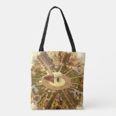 ヴィンテージトラベル,凱旋門パリフランス トートバッグ (裏面)