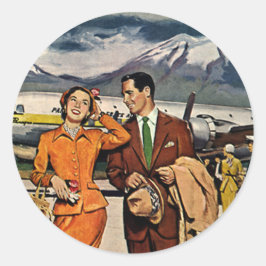 ヴィンテージトラベル、観光客ズアットパナグラエアポートタルマック ラウンドシール