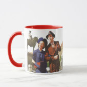 ヴィンテージトラベル、観光客ズオンバカンス観光 マグカップ (左)