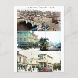 ヴィンテージトラム（アイルランド、ダブリン市） ポストカード