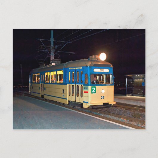 ヴィンテージトラム，ノルウェー ポストカード (正面)