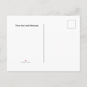 ヴィンテージトランクリップテンプレート 案内ポストカード (裏面)