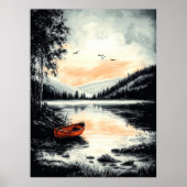 ヴィンテージトランクルレイクセーリーン自然エスケープ ポスター (正面)